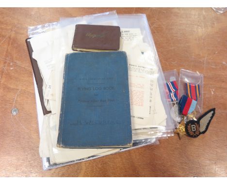 RAF WW2 bomb aimers log book, medals, photos, documents etc. to Sgt R H Weldrake flew with 358 Sqd as bomb aimer in Liberator