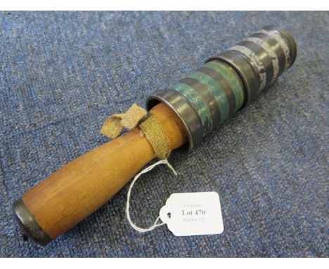 Grenade WW2 scarce Hungarian double head stick grenade deactivated  