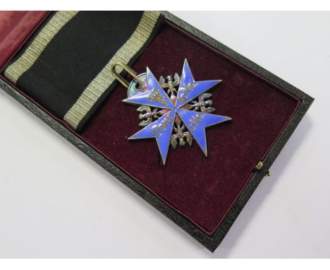 Imperial German Pour le Merite Imperial Germanys highest WW1 Bravery award, high quality piece, stamped 925 silver, gilded, t