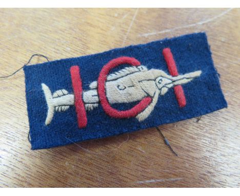 WW2 divisional patch scarce 101 commando looks old there is some good copies of this badge, sold as seen  