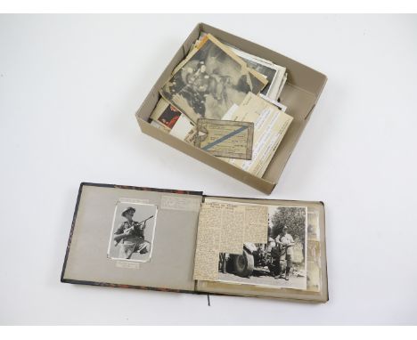 War Photographers ephemera relating to 5189923 Sjt C Travis Army Film & Photographic Unit. Served from 1942 GHQ MEF (Alamein)