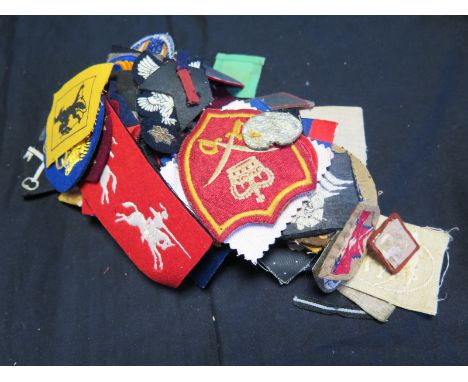 Cloth British Army Formation Sign Badges and Arm Badges WW2 and later including 3rd Indian Division, The Chindits and British