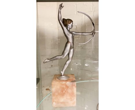 ART DECO FIGURE - POSSIBLY LORENZ - 27 CMS (H)