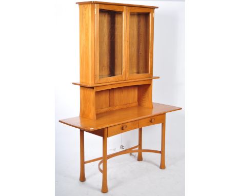 Lucian Ercolani - Ercol - Kelmscot Cabinet - An incredibly rare 1980's retro vintage beech and elm cabinet desk dresser havin