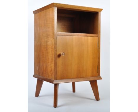 Alfred Cox - Heals Furniture - A mid 20th Century 1950's retro vintage walnut bedside table chest by Alfred Cox for Heal &amp