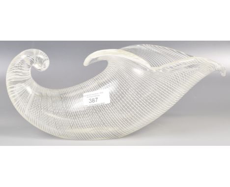 Jauetts ? - Murano - An original vintage 20th Century Italian Venetian studio art glass centerpiece in the form of a cornucop