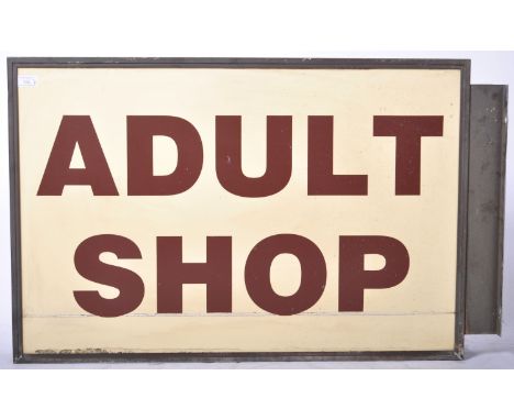 Adult Shop - A contemporary&nbsp;point of sale shop advertising lightbox double side sign reading 'Adult Shop'. The light box