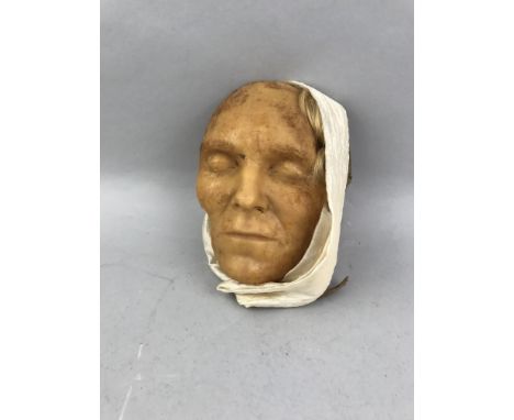 VICTORIAN DEATH MASK OF MRS CATHERINE MILLER OF SLATEFIELD, 'Who died in the house of her second son, John Miller ..., Glasgo