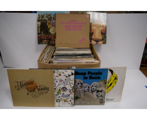 Various Albums: one hundred and twenty plus albums including Led Zeppelin, Deep Purple, Bob Dylan and Alice Cooper of various