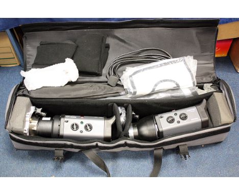 Bowens Gemini GM750 Plus+  Two Head Outfit, with stands and other accessories in roller case