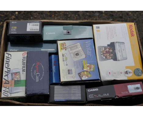 Various Digital Cameras: quantity of various digital cameras including Canon IXUS 800IS, Casio Exilm EX-Z700 and more, conten