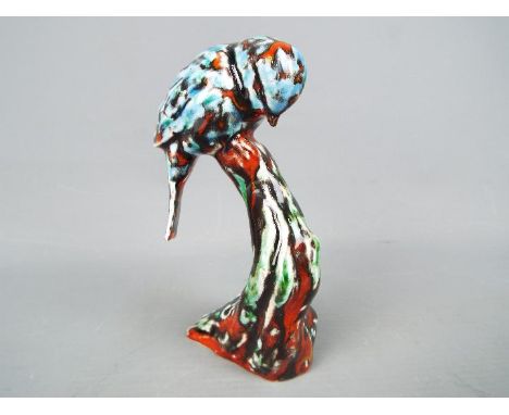 Anita Harris - a Anita Harris ceramic figurine in the form of a blue tit, signed, approx 13 cm (h)