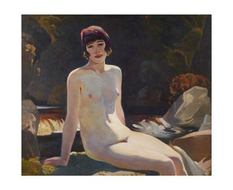 ERIC ROBERTSON (SCOTTISH 1887-1941)CECILE (WALTON) AT CRIANLARICH Oil on canvas91cm x 105cm (36in x 41.5in)Provenance:Collect