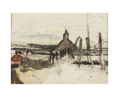 [§] JOAN EARDLEY R.S.A. (SCOTTISH 1921-1963)NORTH-EAST COTTAGE Pastel10cm x 14cm (4in x 5.5in)Provenance:Compass Gallery, Gla