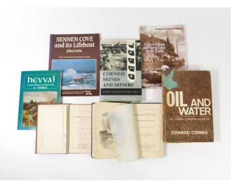 CORNWALL BOOKS. Seven various books on Cornwall, concerning the Torrey Canyon Disaster, Cornish Serpentine, Sennen Cove, Fish