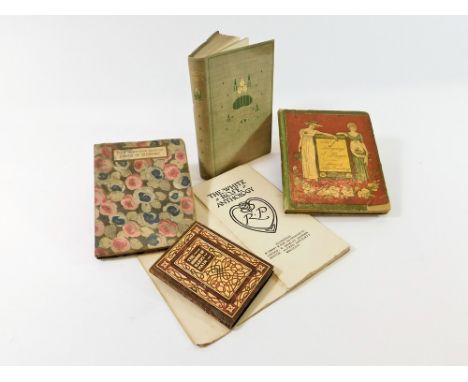 BOOKS. Five books: an 1884 First Edition of the Language of Flowers, illustrated by Kate Greenaway (foxed); Selections from t