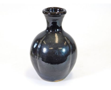 TREVOR CORSER. A bottle vase by Trevor Corser. Personal & Leach Pottery marks. Height 21cm.  Please note that all items in th