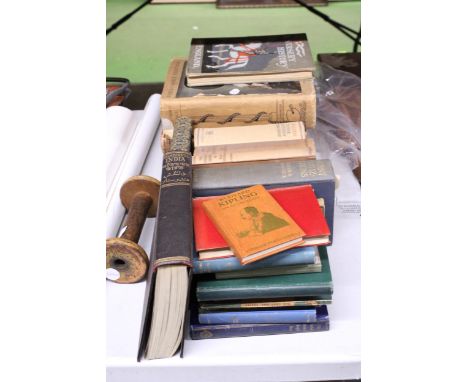 A QUANTITY OF VINTAGE HARD BACK BOOKS TO INCLUDE, WORLD FAMOUS PAINTINGS, ANCIENT CIVILIZATIONS, WONDERFUL INDIA, ETC
