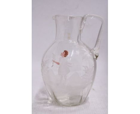 A VINTAGE MARY GREGORY PITCHER