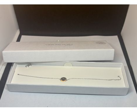 A MARKED 925 NEXT K INITIAL CHOKER NECKLACE IN ORIGINAL PRESENTATION BOX