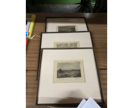 THREE VINTAGE FRAMED PRINTS BY WILLIAM SMITH, 'AUGUST MOONLIGHT', 'A LANCASHIRE PASTORAL' AND 'A FYLDE SPRINGTIME'