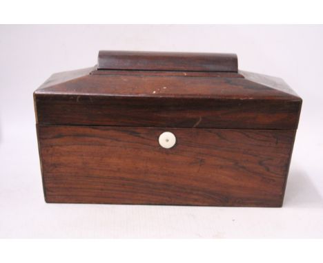 A VIANTAGE ROSEWOOD TEA CADDY