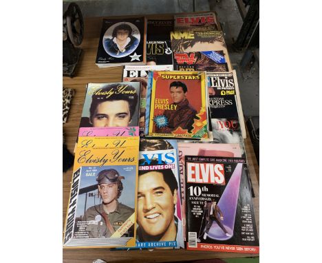 A COLLECTION OF ELVIS PRESLEY MAGAZINES