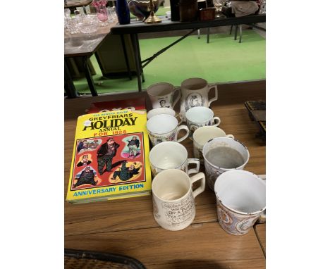 A QUANTITY OF VINTAGE ROYAL COMMEMORATIVE CUPS, ETC