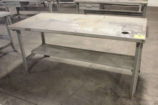 STEEL SHOP TABLE, 34