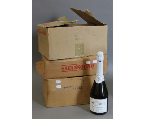 Three boxes of German sparkling wine.