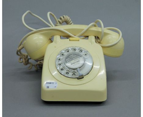 A vintage telephone. 