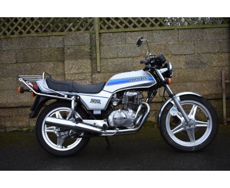 A 1980 Honda CB250N Super Dream, registration number YAA 970V, frame number JHMCB250N2194644, engine number CB250NE210645, si