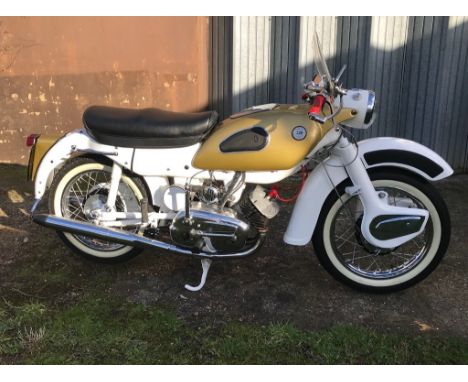 EXTRA LOT:  A 1964 Ariel Arrow Super Sports, registration number 175 XUX, frame number T33284G, engine number T33284G, gold/w