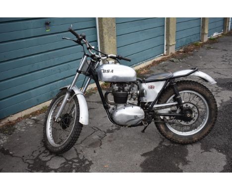 A 1959 BSA C15 trials replica, unregistered, frame number 5456, engine number 3831 IH, alloy. This trials replica has been co
