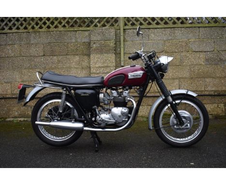 A 1970 Triumph Tiger T100S, registration number CUK 598J, frame number D35662T100S, engine number XD3562T100S, red/silver. Fr