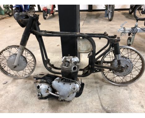 EXTRA LOT: A Norton 750 Atlas project, with featherbed frame, engine and wheels 