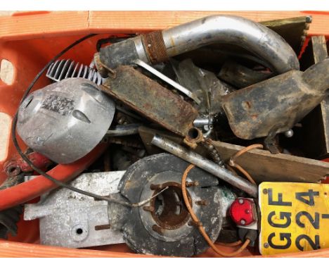 EXTRA LOT: A Bultaco engine and gearbox, and assorted spares 