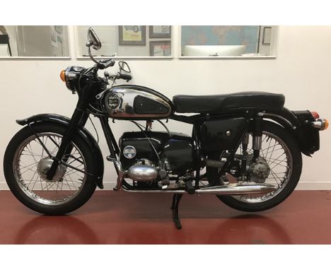 A 1959 Velocette Valiant, registration number SFF 672, engine number V20012009, black. One of only approximately 1600 ever ma