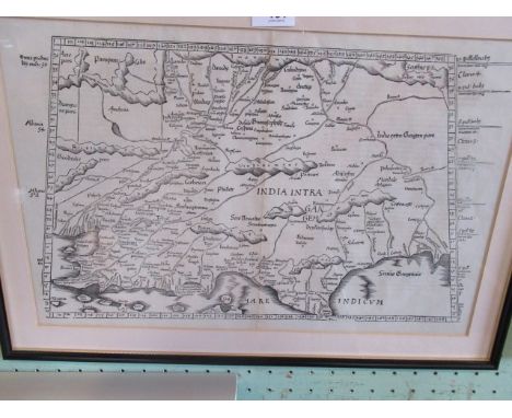 A map of India from the Descriptio Orbis Antiqui, published in Nurenberg in 1720 by Christopher Weigel.  This is a rare item.