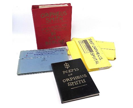 Sven BERLIN (1911-1999)'Orpheus Smith: A Modern Myth'A lot consisting of five folders and one notebook relating to Berlin's u