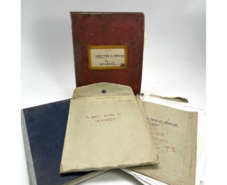 Sven BERLIN (1911-1999)'What Time is Orange'A lot consisting of the original manuscript and two typescripts titled 'What Time