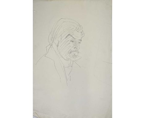 Sven BERLIN (1911-1999)Untitled (Self-portrait)Pencil on paper59x39cm
