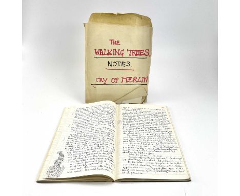 Sven BERLIN (1911-1999)'The Cry of Merlin'Draft A of handwritten manuscript signed and dated '69 New Forest, Typescript title