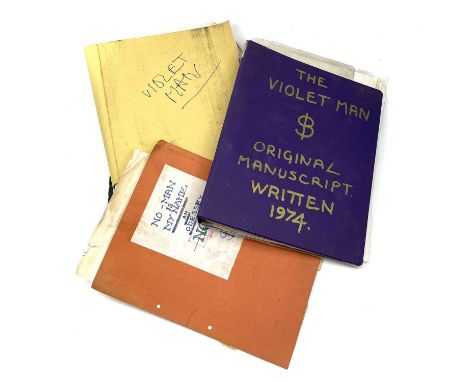 Sven BERLIN (1911-1999)'The Violet Man'Two folders relating to Berlin's 1979 unpublished novel 'The Violet Man'. One, an orig