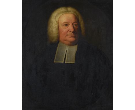 English school (18th century)Portrait of the Rev'd John EllisOil on canvas, feigned oval76.5 x 64cm (30 x 25 in.)Provenance:P