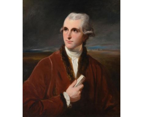 George Romney (British 1734-1802)Portrait of Eyles Irwin (1748-1817)Oil on canvas76 x 54cm (29¾ x 21¼ in.)Provenance:Private 