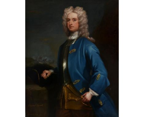 Charles Jervas (British c.1675-1739)Portrait of General Tyrrell Oil on canvasWith later inscription General Tyrrell/Jervais (