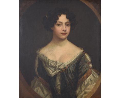 Circle of Sir Godfrey Kneller (British 1646-1723)Portrait of Mrs Elizabeth PeggeOil on canvas77 x 63.5cm (30¼ x 25 in.)Proven