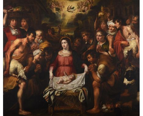 Studio of Artus Wolfforts (Flemish1581-1641)The Adoration of the ShepherdsOil on canvas202 x 233cm (79½ x 91½ in.)Provenance: