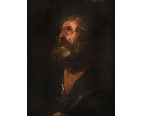 Follower of Giuseppe RiberaHead of a bearded philosopherOil on canvas65 x 56cm (25½ x 22 in.)Condition Report: The canvas has